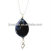 Collier pendentif en agate naturelle collier en pierre semi-précieuse